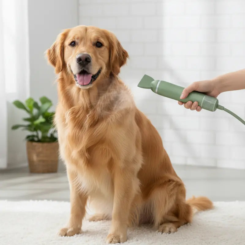 Cordless Handheld Dog Dryer with Adjustable Heat and Powerful Airflow