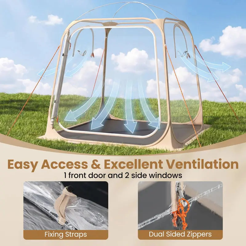 7′ x 7′ All-Weather Portable Pod Tent for 24 Campers