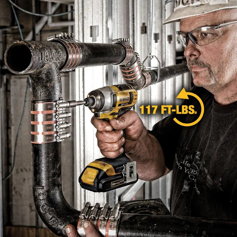 20V MAX Cordless Drill and Impact Driver Combo 2-Battery Power Tool Set with Charger