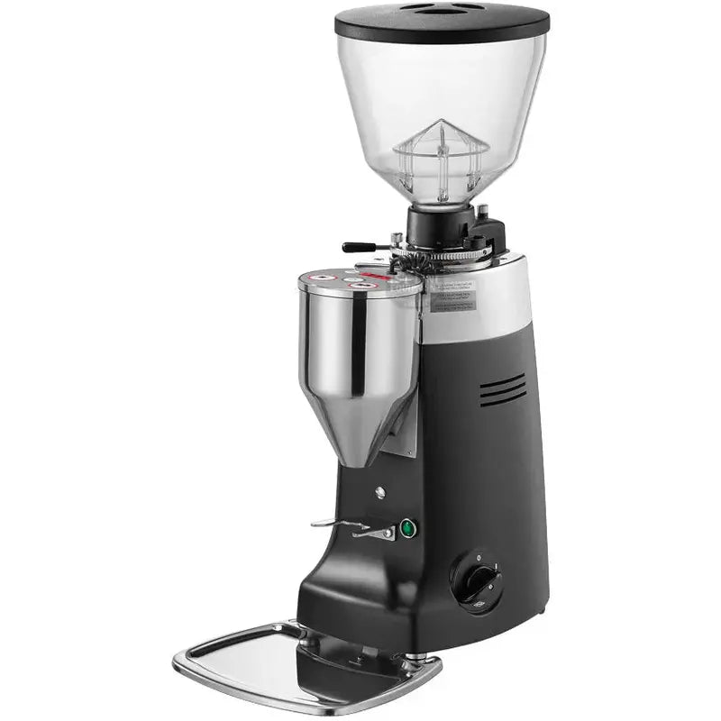 Precision Electronic Espresso Grinder with Adjustable Burr Settings Sleek Black Finish