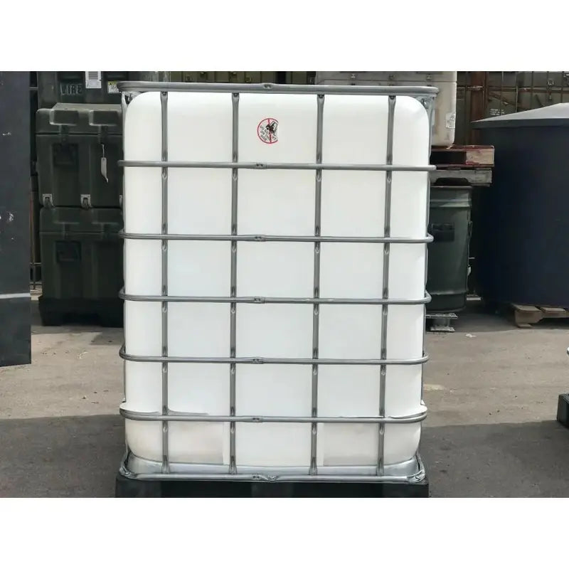 Food-Safe 330-Gallon IBC Container Heavy-Duty Water Storage Solution