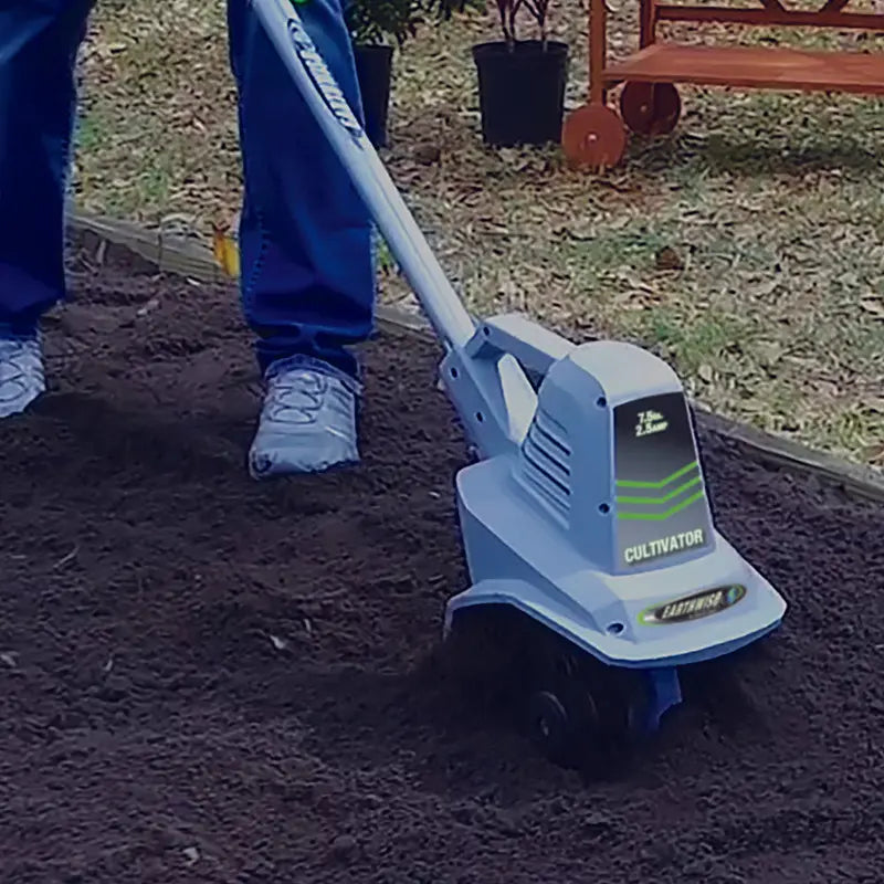 Earthwise 7.5″ Wide 2.5-Amp Motor Corded Electric Tiller/Cultivator, TC70025