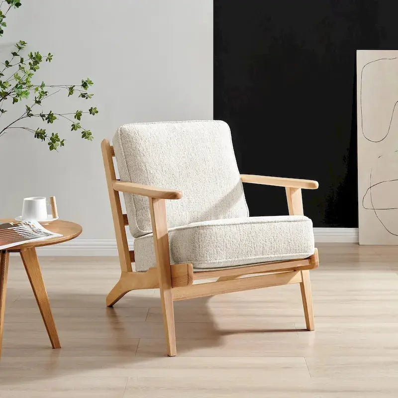 Albert Modern Accent Chair Sleek Upholstered Seating with Clean Lines and Tailored Profile