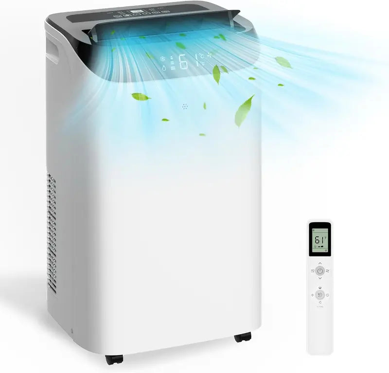14,000 BTU Energy-Saving Portable AC 3-in-1 Cooling System for Large Rooms, Campervans & Temporary Spaces up to 700 Sq. Ft.