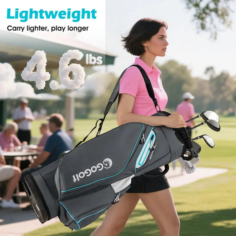 14-Way Divider Portable Golf Bag Lightweight Carry Solution for Men and Women