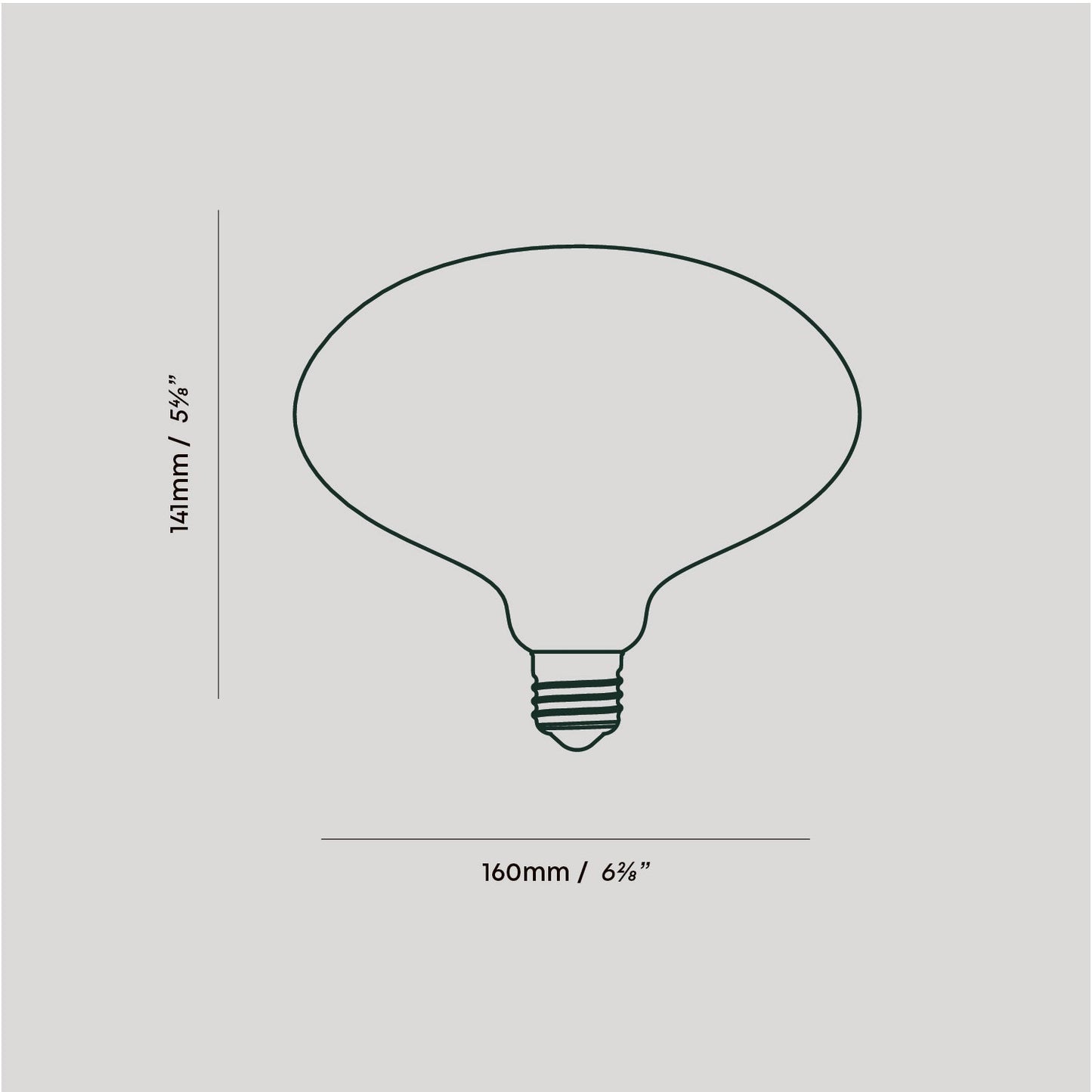 Oval E27 LED Bulb