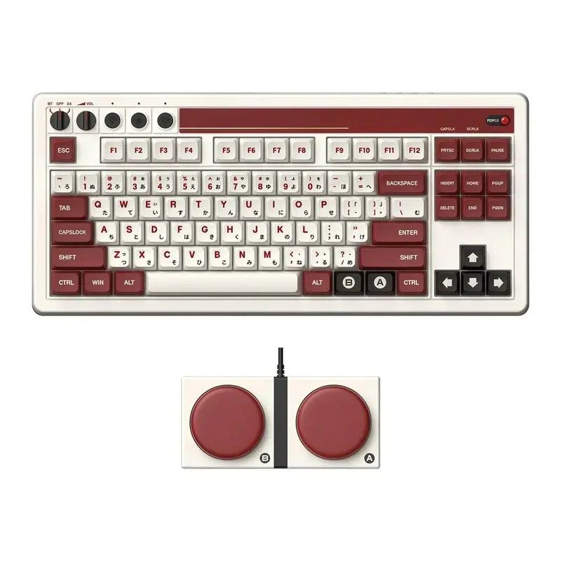 Retro-Style Mechanical Keyboard Tri-Mode Connectivity (Bluetooth/2.4G/USB-C)
