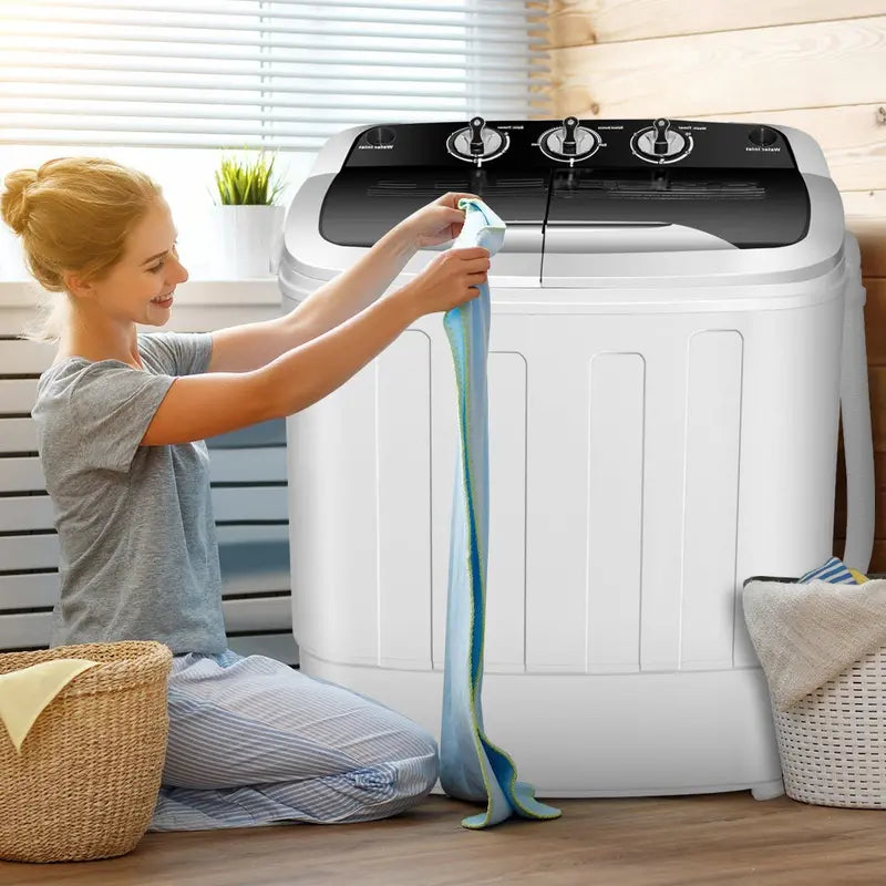 Premium Portable Twin-Tub Washer and Dryer Unit