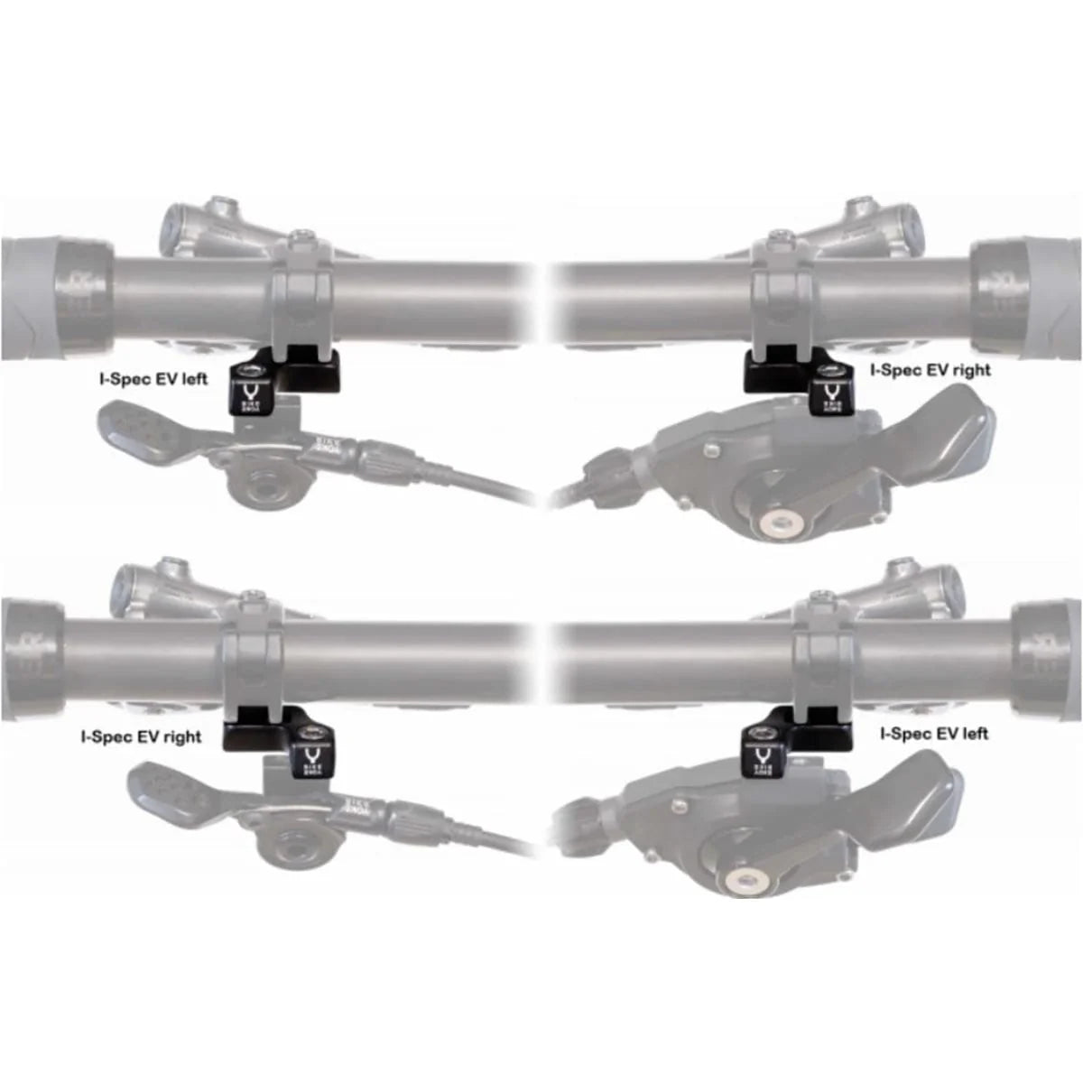 Adaptateur de Fixation pour Commande BIKE YOKE Triggy Shimano i-Spec EV Droit #BY-SPECEVR