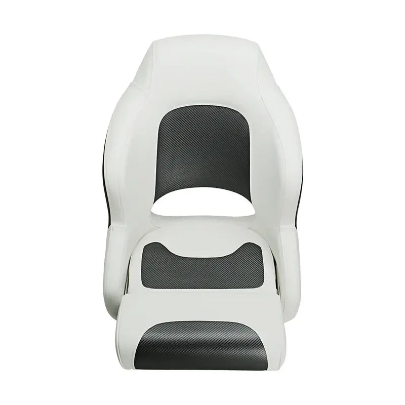 Seamander S1043 series Premier Pontoon Furniture Bucket Seat, Captain Seat, Colors White/Charcoal