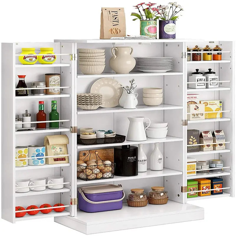 Homefort 41 Kitchen Pantry, Farmhouse Pantry Cabinet, Storage Cabinet
