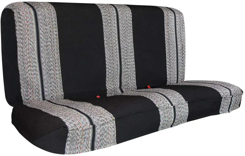 Leader Accessories Saddle Blanket Black Full Size Pickup Trucks Bench Seat Cover Universal Work with Bench Seats,Black