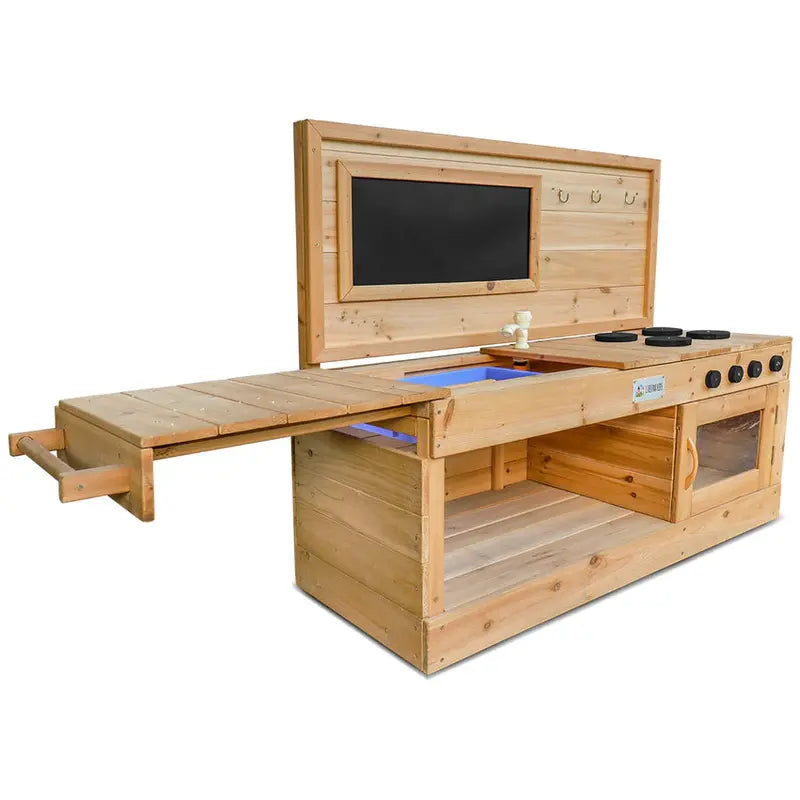 Lifespan Kids Eden Outdoor Play Kitchen Realistic Pretend Cooking Station for Toddlers