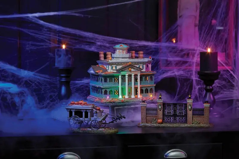Department 56 Snow Village Haunted Mansion Illuminated Halloween-Themed Collectible Building
