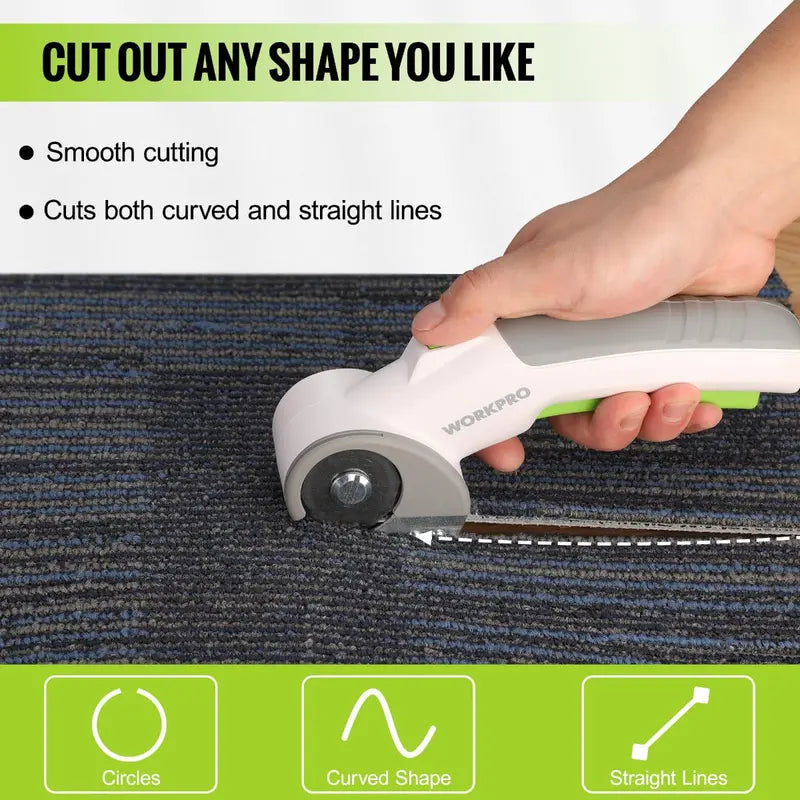 WORKPRO 4V Cordless Electric Scissors Compact Rechargeable Cutting Tool