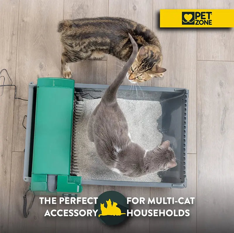 Pet Zone SmartScoop Self-Cleaning Cat Litter Box No Refills Required