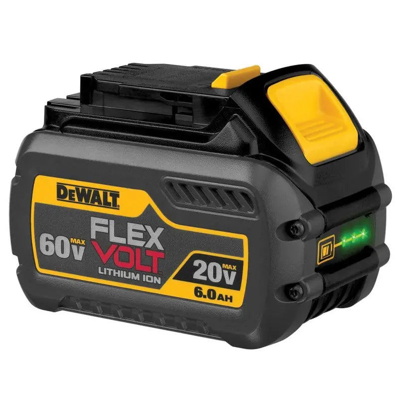 DEWALT FLEXVOLT 20V/60V MAX Lithium-Ion 6.0Ah Battery Pack with 6 Amp Output Charger DCB606C