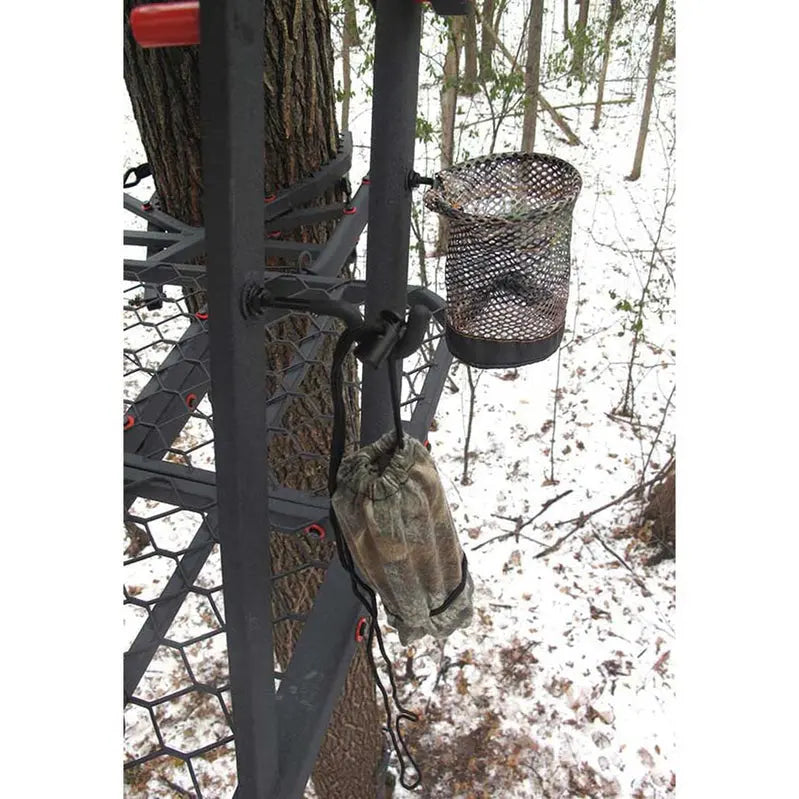 X-Stand Jayhawk 20-Foot Two-Person Ladder Stand Lightweight Hunting Tree Stand with Safety Harness & Quiet Step Platform