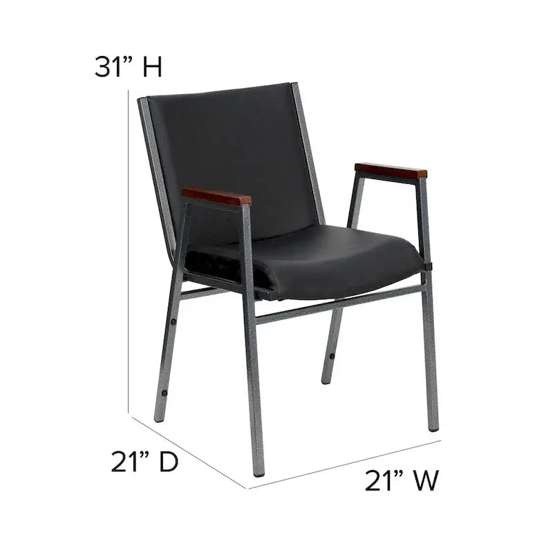 Heavy-Duty Stackable Armchair  Commercial-Grade 21″ x 21″ x 31″ Seating