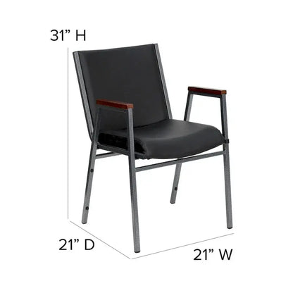 Heavy-Duty Stackable Armchair  Commercial-Grade 21″ x 21″ x 31″ Seating
