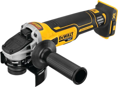 20V MAX XR 4.5-Inch Angle Grinder  Safety-Enhanced Tool with Spring Brake & Sliding Switch