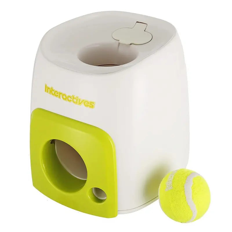SmartFetch Interactive Dog Tennis Ball Launcher, Plastic, 16x16x20cm, Promotes Exercise & Intelligence