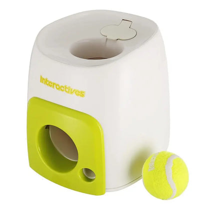 SmartFetch Interactive Dog Tennis Ball Launcher, Plastic, 16x16x20cm, Promotes Exercise & Intelligence