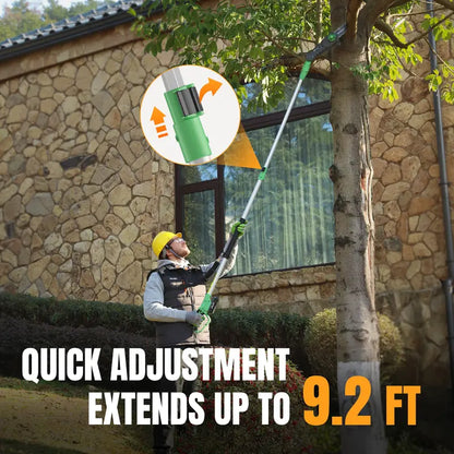 WORKPROX 20V Extendable Pole Saw  Up to 15-Foot Reach for Safe Tree and Branch Trimming