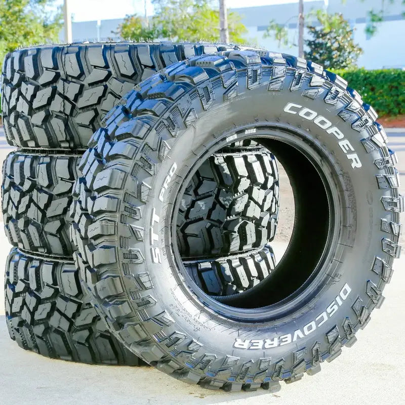 Set of 4 Cooper Discoverer STT Pro LT Mud-Terrain Tires  275/70R18, 10-Ply, E-Rated