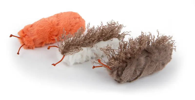 Petlinks Catnip Caterpillars Cat Toys, 3 Count