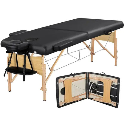 Yaheetech Portable Massage Table  Foldable Spa Bed for Lash Techs and Therapists