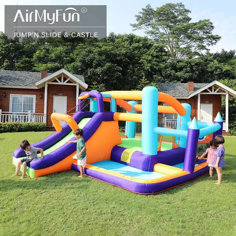 AirMyFun Inflatable Outdoor Bounce House  Full-Size Jumping Bouncer for Backyard Play