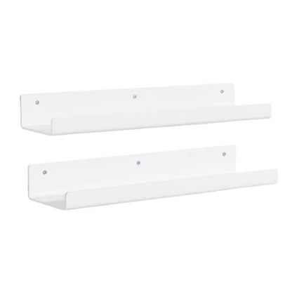15-Inch Acrylic Floating Wall Shelves  Modern Bathroom Organizer Set