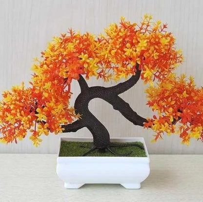 Decorative Artificial Bonsai Plant  Silk Flowers on PVC Stem (20 cm)