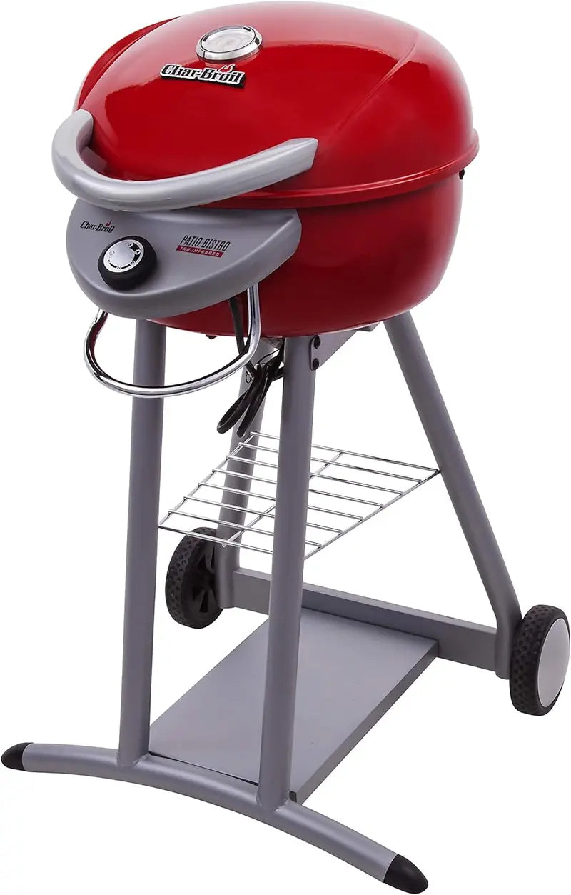 Compact Red Electric Grill for Indoor and Outdoor Cooking