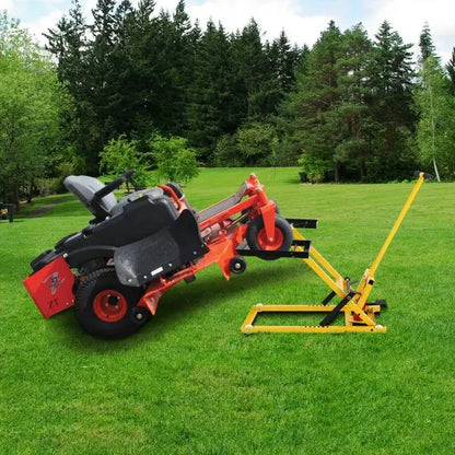 Heavy-Duty Hydraulic Lawn Mower Lift  26-Inch Platform, 500-LB Capacity, Steel-Built for Riding Mowers & ATVs