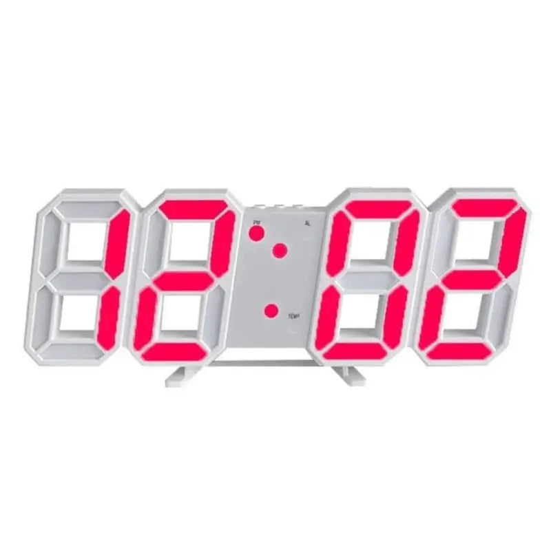 Large-Display Digital Wall Clock  Bright LED Readability
