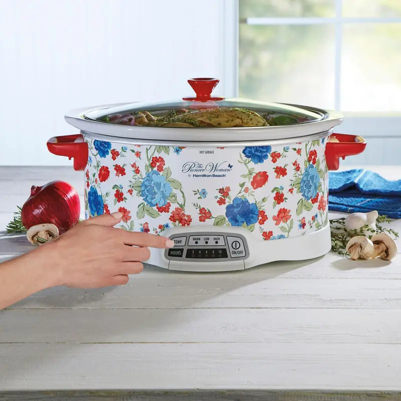 The Pioneer Woman Classic Charm 7-Quart Programmable Slow Cooker by Hamilton Beach