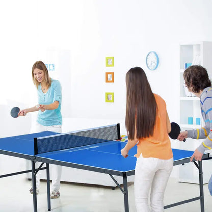Pre-Assembled Portable Ping Pong Table  Folding Table Tennis Set with Net