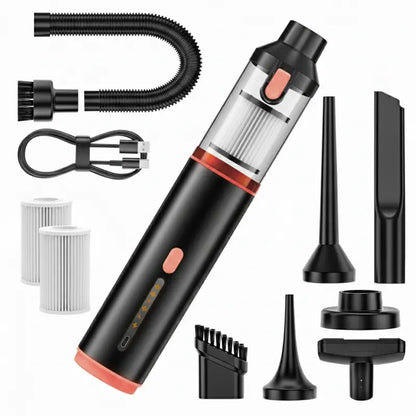 Cordless 4-in-1 Car Vacuum  Suction, Blower, Inflator, and USB-C Charging