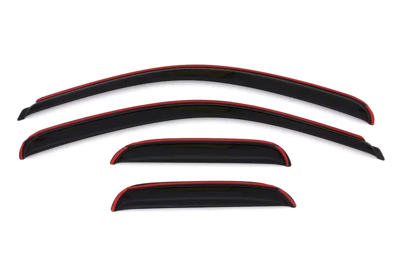 AVS 07-13 Chevy Silverado 1500 Ext. Cab Ventvisor Front and Rear Window Deflectors 4pc  Smoke