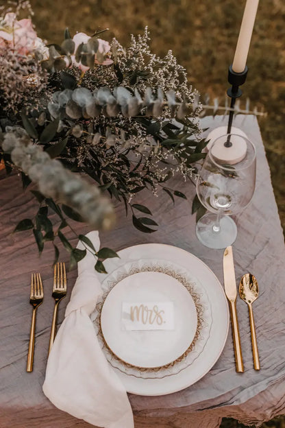 Clear Rectangular Acrylic Place Cards for Seating Charts
