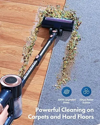 Homeika Cordless Vacuum Cleaner  20KPa Suction with Real-Time LED Display