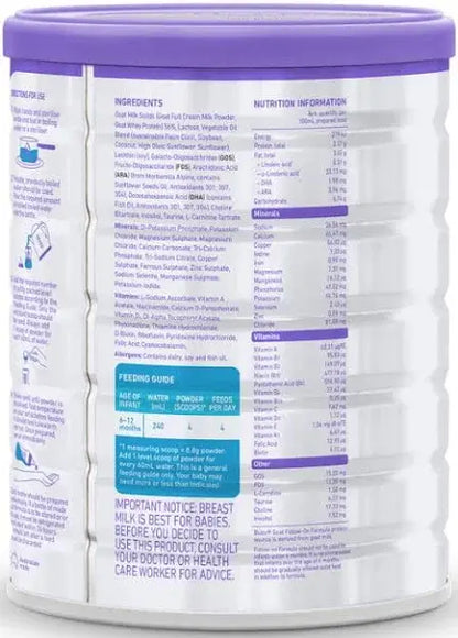 Bubs 28.2 oz. Goat Milk Stage 2 Infant Formula Powder