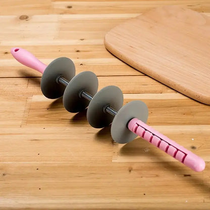 Multi-function Stainless Steel Dough Cutter & Bread Slicer Set with Adjustable Rolling Pin for Baking