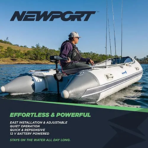 Newport Thrust Saltwater Transom Mounted Trolling Electric Motor w/LED