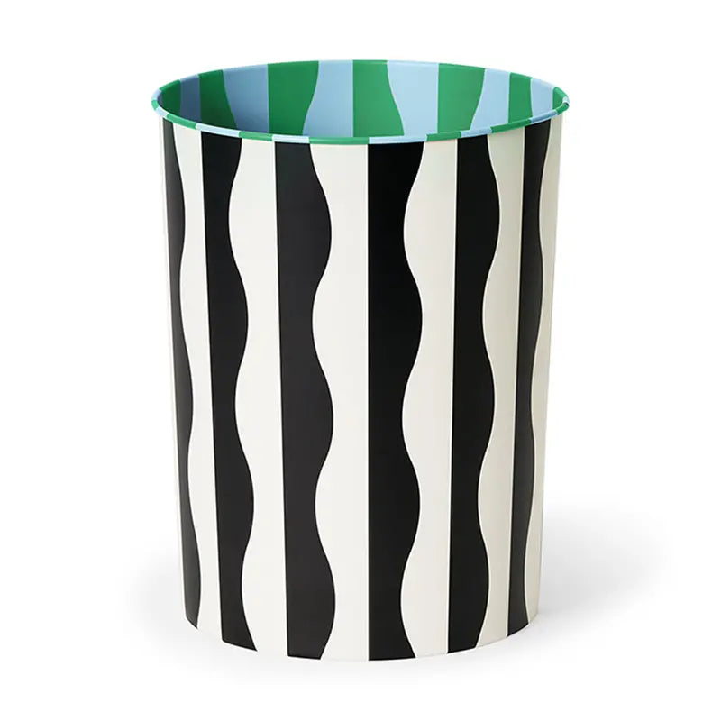 Dusen Dusen River Pattern Waste Bin  Stylish, Medium-Sized Trash Can