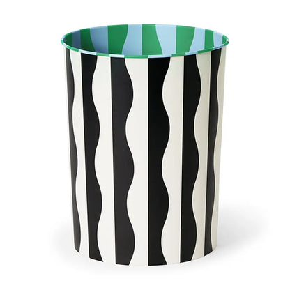 Dusen Dusen River Pattern Waste Bin  Stylish, Medium-Sized Trash Can