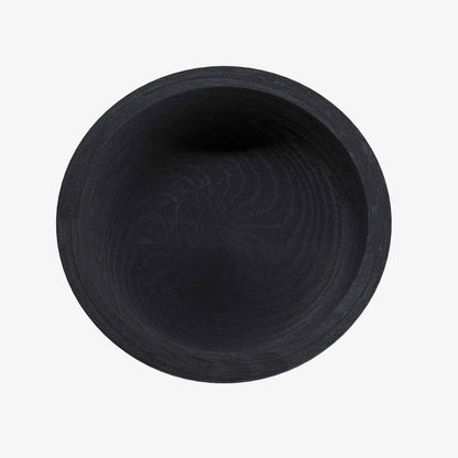 Coupe design en bois sculpt  paulownia noir Montmartre