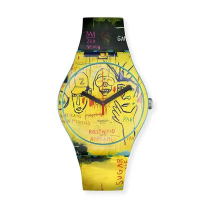 Swatch x Jean-Michel Basquiat Limited-Edition Yellow Watch
